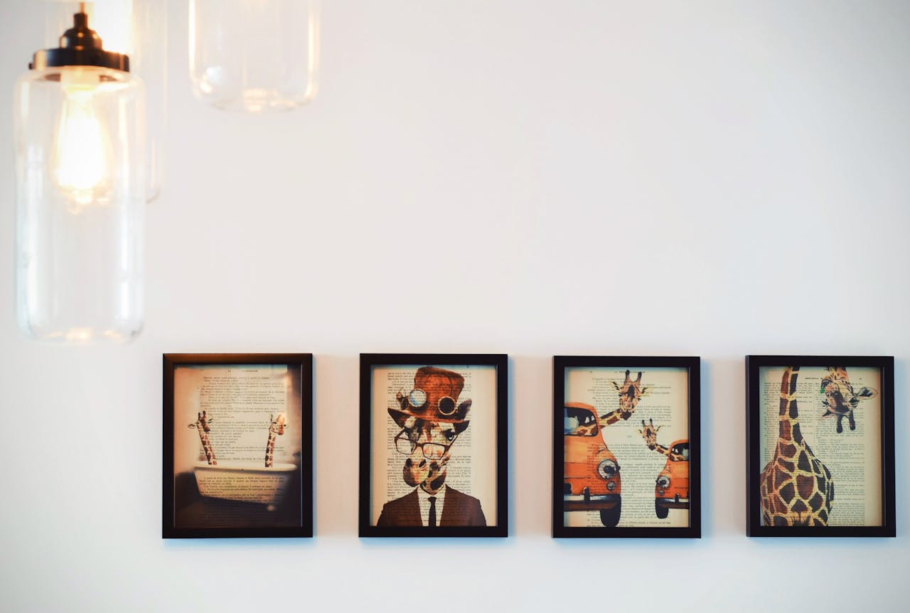 tableaux sur le mur